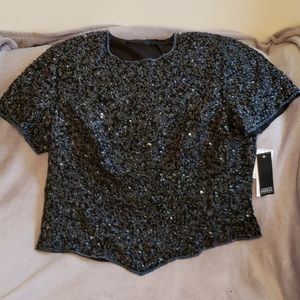 Adrianna Papell Boutique Entwined Flower Blouse